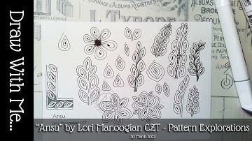 Draw With Me | Zentangle PatternVariations of "Ansu" by Lori Manoogian CZT