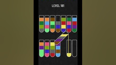 Water sort puzzle level 181