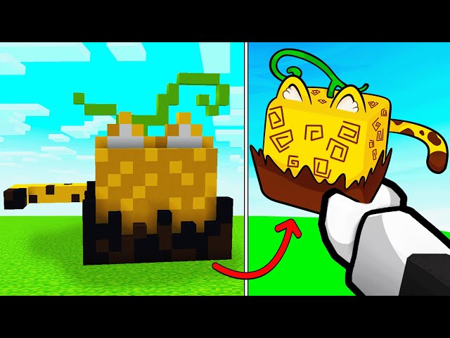 Build the Fruit in Minecraft You get it in Blox Fruits! 