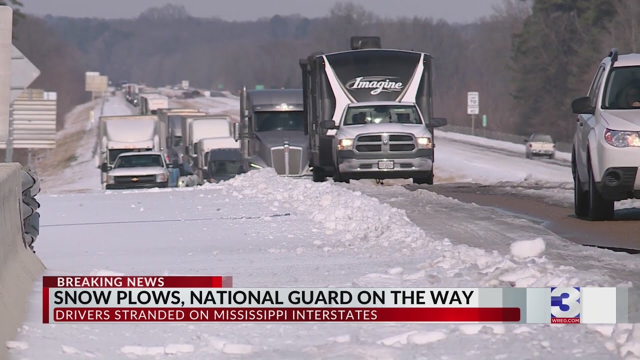 MS drivers describe conditions on I-55: 'Bad, bad, bad' - YouTube