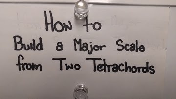 How to Make a Major Scale From Two Tetrachords