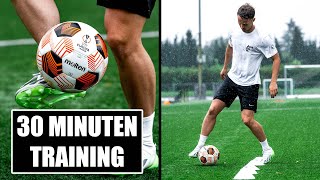 30 MINUTEN TECHNIK EINHEIT FUSSBALL- ALLEINE AUF DEM PLATZ TRAINIEREN