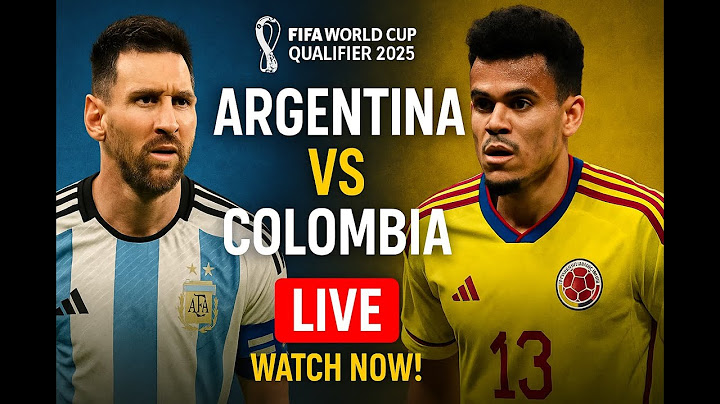 Argentina vs Colombia Full Match Live  World Cup Qualifier 2025  Watch Now |