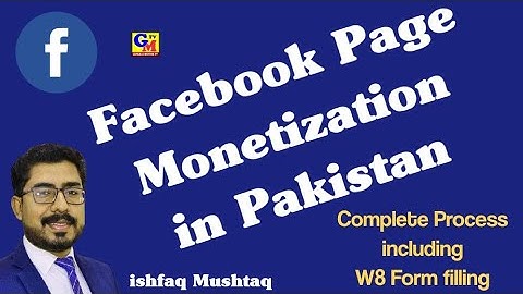 How to apply for Facebook page monetization in Pakistan | W8 Form filling complete process