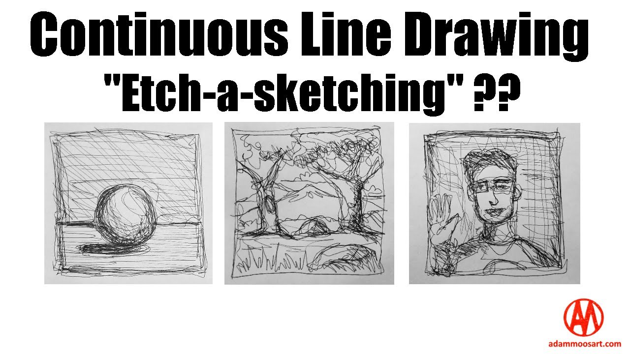 Continuous Line Drawing - YouTube