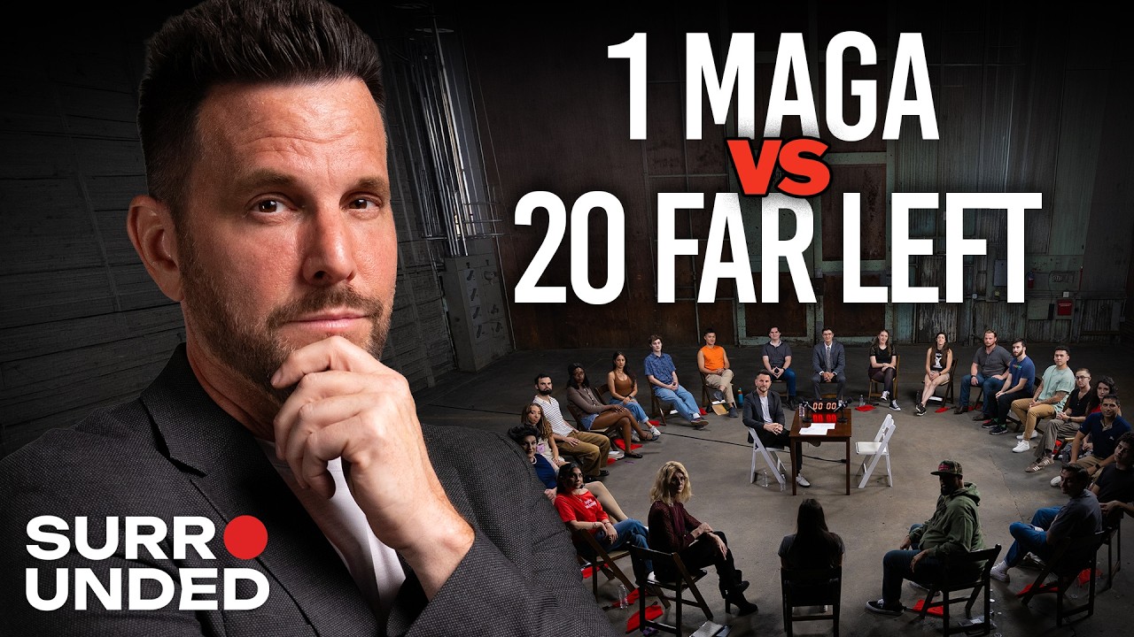 1 MAGA Republican vs 20 Far-Left Democrats (ft Dave Rubin) | Surrounded