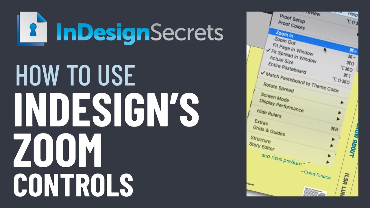 indesign zoom in presentation mode
