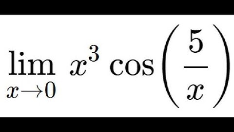 Calc I: Limit evaluation using squeeze theorem (example 13 II /15)