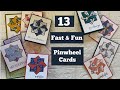 Easy Pinwheel Cards - Make a Stack in No Time at All!