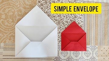 Easy Origami Envelope Tutorial / Envelope Making With Paper [NO Glue Tape and Scissors]