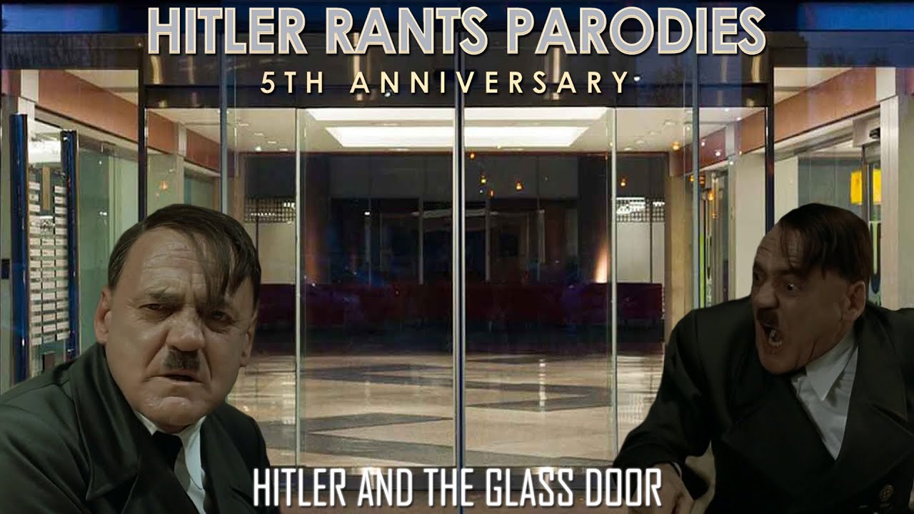 Hitler and the glass door