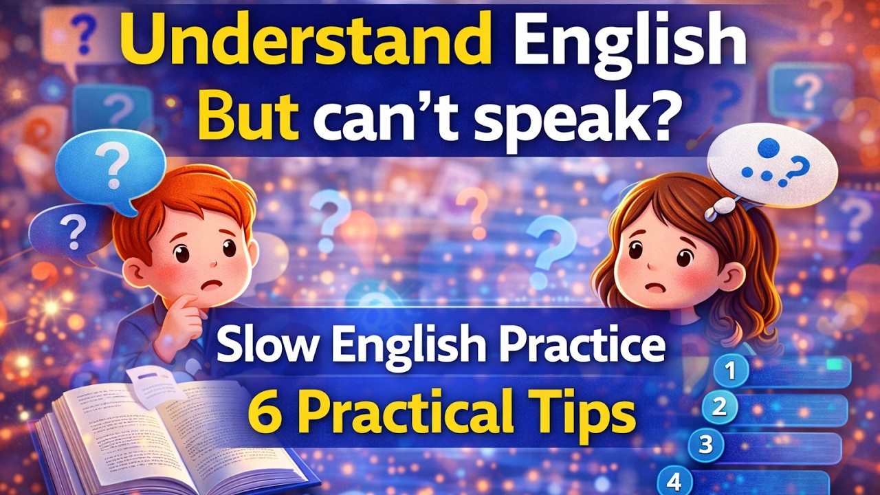 Why you Understand English But can't speak English? Slow English for Fluency and Shadowing