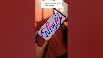 Navya❤️#calligraphy #youtubeshorts #trending #viral #video #foryou #video #name #art #live #name