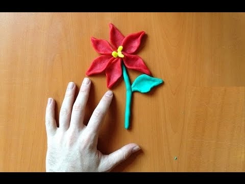 Oyun Hamurundan Şekiller - Çiçek - flowers from play dough