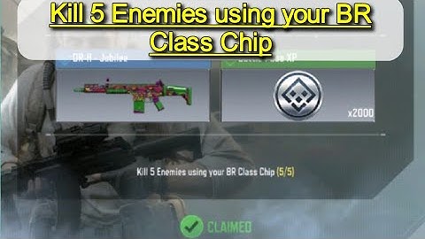 Kill 5 Enemies using your BR Class Chip call of duty mobile|Pro Gamer Mr RDR