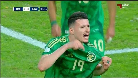 ملخص مباراة السعودية والعراق 3-1🔥 اهداف العراق والسعودية 🔥جنون خليل البلوشي