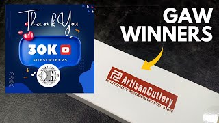 Winners of the 30K-Subscriber Giveaway! @urbanknifeguy
