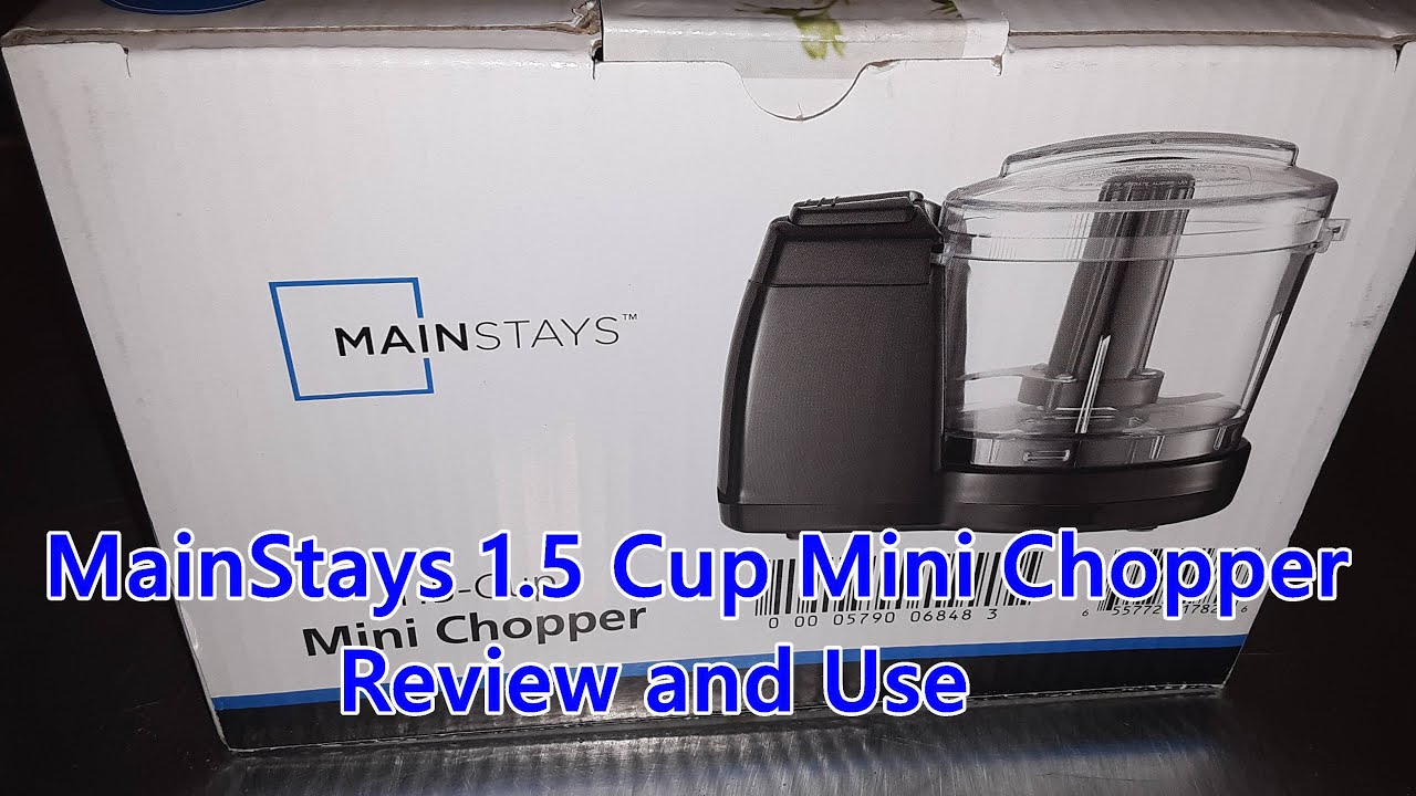 MainStays 1.5 Cup Mini Chopper Review and Use YouTube