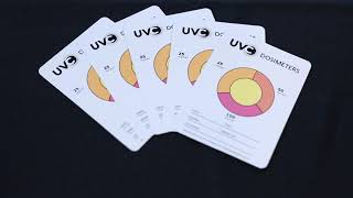 Tri-color UVC Dosimeter card
