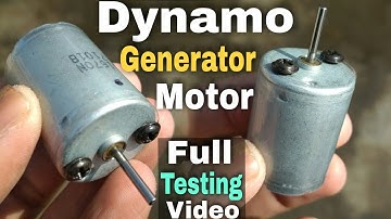 Dynamo Generator motor full testing video.☇💡