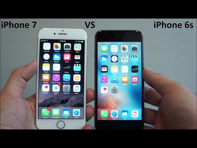 Apple iPhone 7 vs iPhone 6s Comparison - YouTube