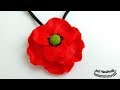 ~JustHandmade~ Polymer clay (fimo) large poppy pendant tutorial