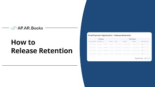 How to Release Retention | APARBooks Tutorial