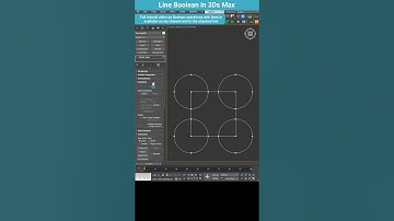 Boolean on Splines in 3ds Max — Quick Tip for Clean Line Modeling #shorts  #3dsmax #boolean