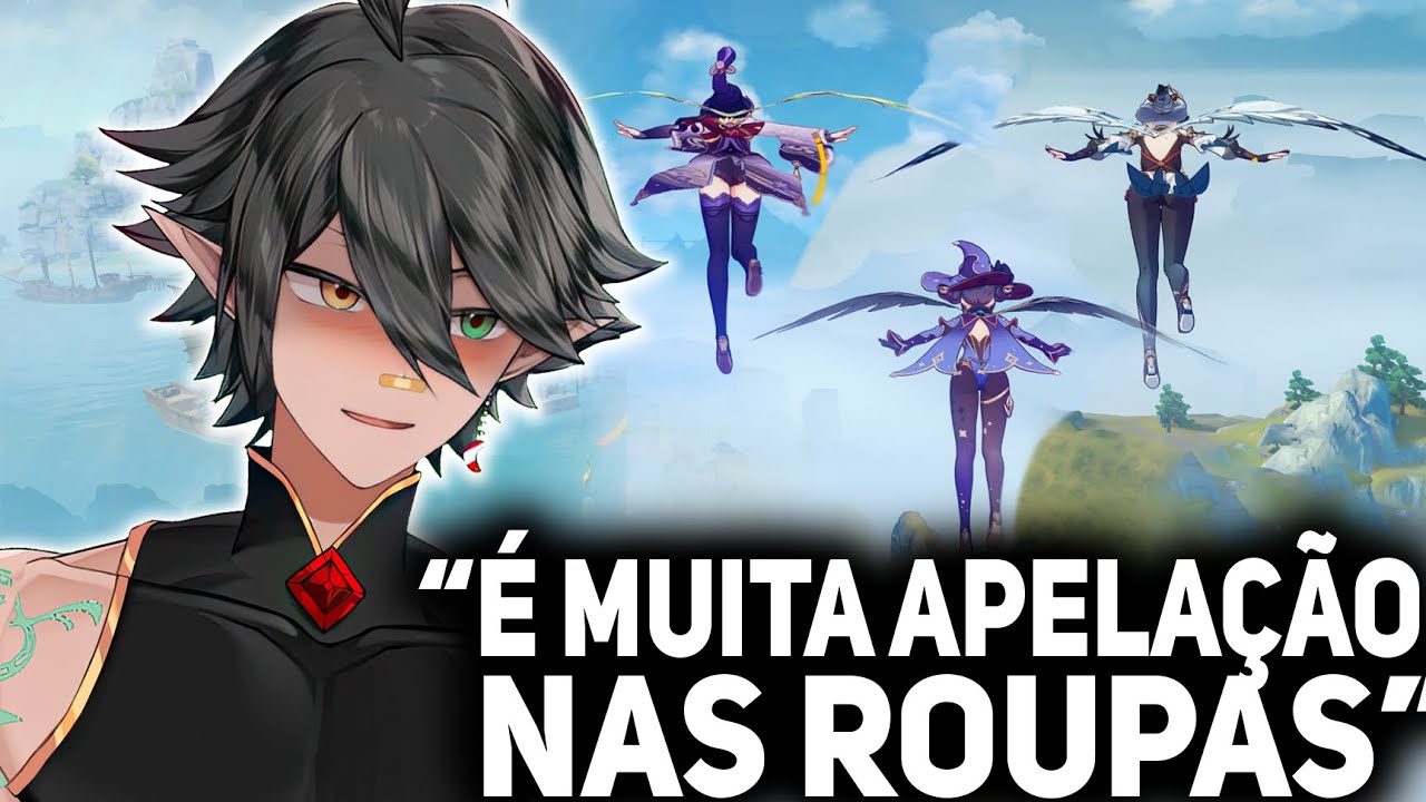 Arte para skins, Fontaine e novas armas de Genshin Impact