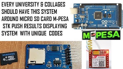 Arduino mpesa stk push exam results displaying system