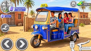 Tuk Tuk Rickshaw Driving Game -Real City Transport & Busy Road Traffic Simulator - Android Gameplay screenshot 2