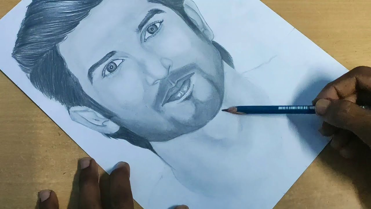 Tribute To Sushant Singh Rajput Pencil Sketch By Sarvesh Pednekar
