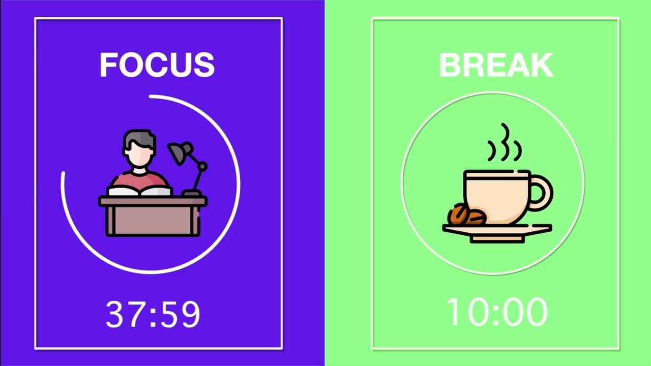 FOCUS 50/10 Pomodoro ⏳ | Study With Me Live | Deep Focus + Break Timer