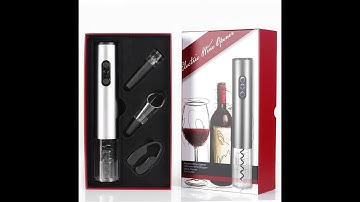 Bộ dụng cụ mở rượu vang tự động 4 trong 1, Mở rượu vang với 1 nút bấm, Sử dụng pin