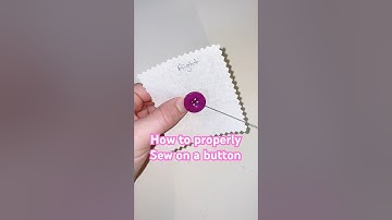 Today we learn the correct way to sew on a button #sew #sewing #tutorial #button #diy #fyp