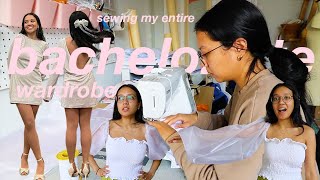 let's sew MY ENTIRE BACHELORETTE WARDROBE // nyc bachelorette prep vlog, getting overwhelmed