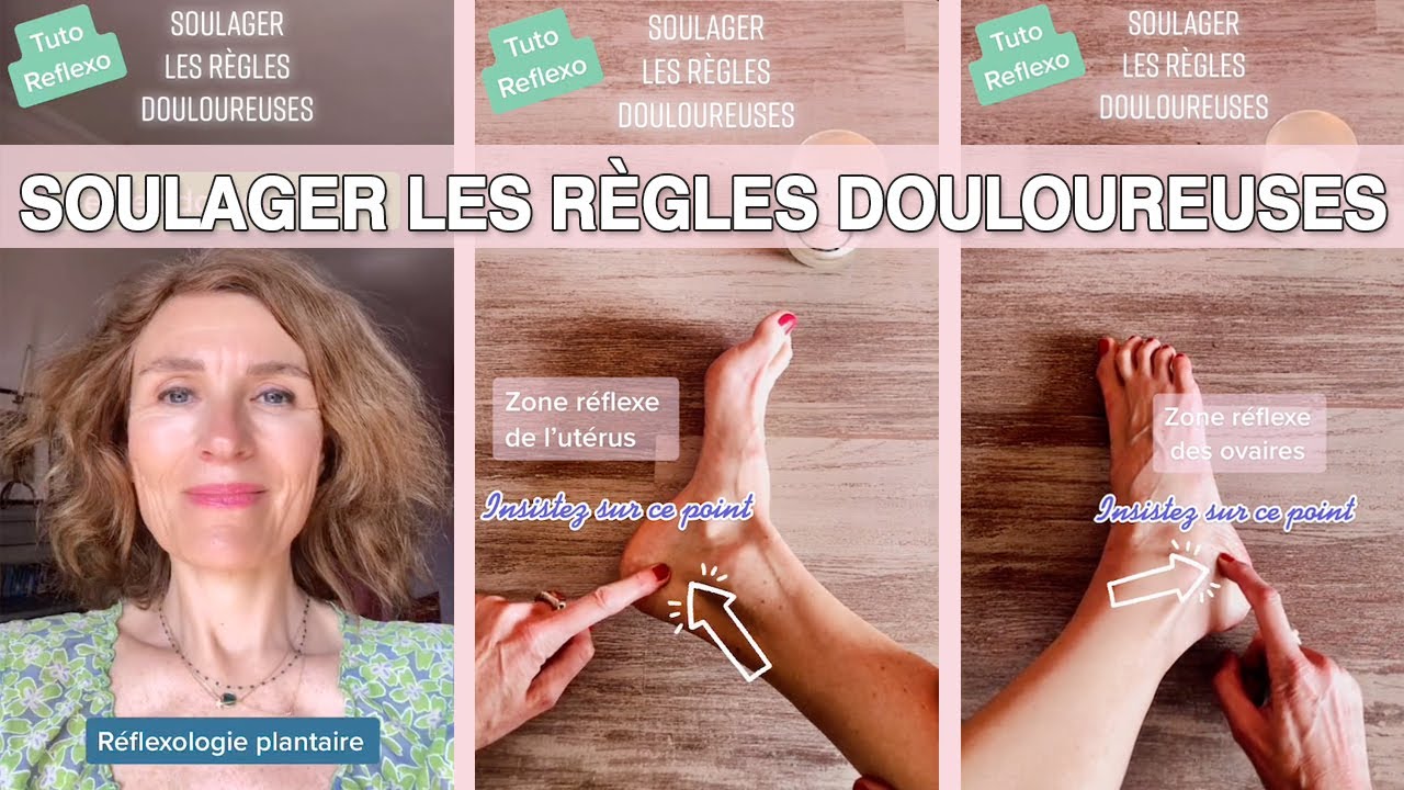 Soulager les règles douloureuses tutoriel de réflexologie © Véronique