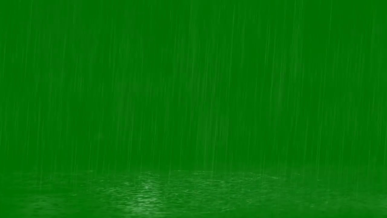 Rain green screen - YouTube