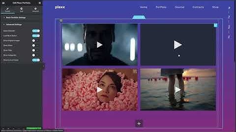 Plexx Portfolio Elementor widget - setting up with Elementor Plexx Plugin tutorial for Wordpress