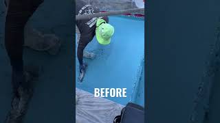 Check out this INSANE swimming pool Before and After 🤯 #shorts
