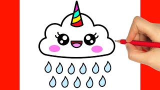 HOW TO DRAW A CLOUD EASY