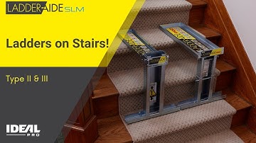 Ladder-Aide SLM - Use Type II & III ladders on stairs!