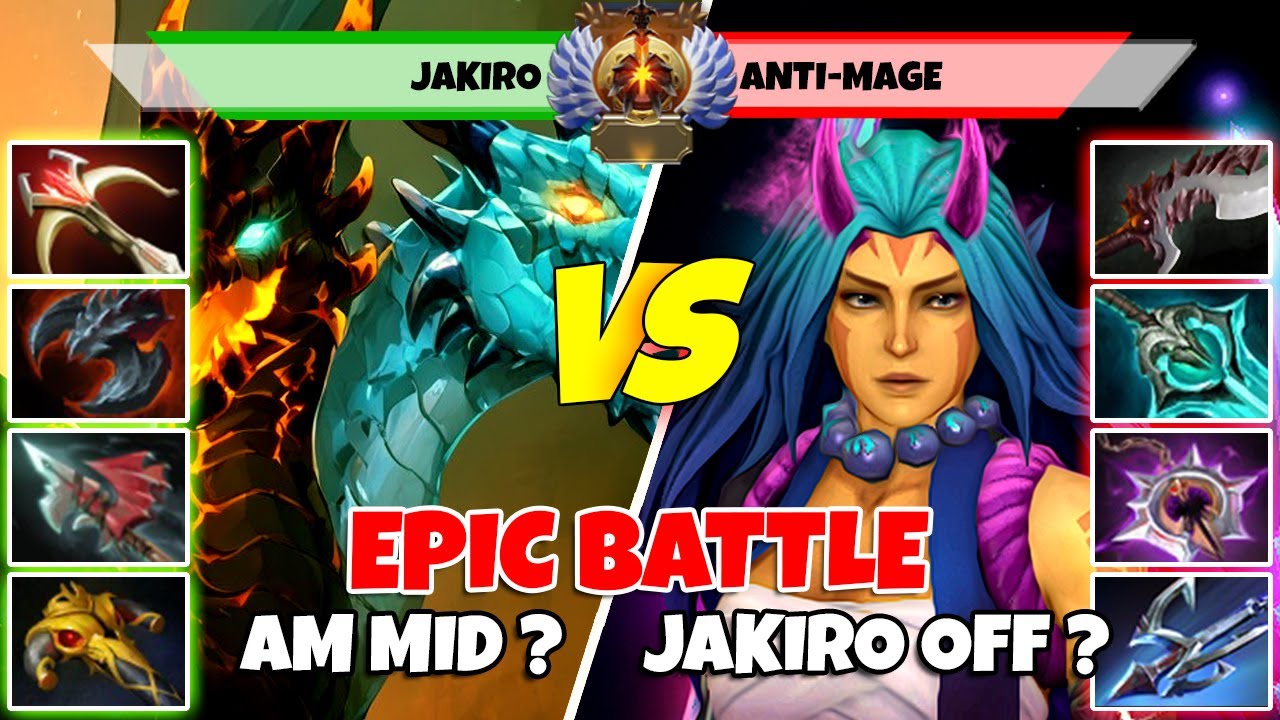 JAKIRO (Off) vs ANTI-MAGE (Mid) - Epic Battle Of Immortal Rank Dota 2 Players - Z Dota 2