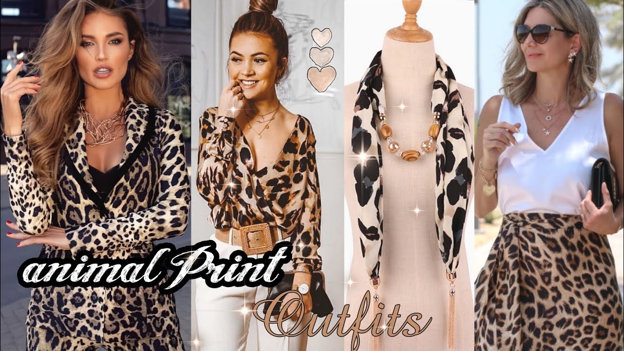 OUTFITS CON COMBINAR EL ESTAMPADO DE ANIMAL PRINT 2022 MUJER - YouTube