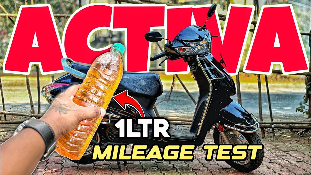 activa mileage test || activa 1 litre mileage test 🤯 || active 6g deluxe mileage test