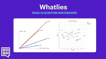 Rasa Algorithm Whiteboard - Understanding Word Embeddings 4: Whatlies