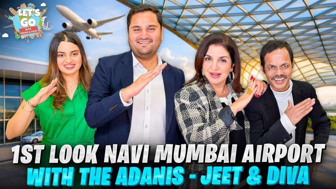 Tour The Spectacular NAVI MUMBAI AIRPORT With The ADANIS! Amazing Art & Exciting New Restaurants! 