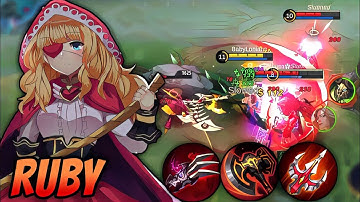 RUBY VS PRO YU ZHONG, WHO WIN | BUILD RUBY TERSAKIT | TOP 1 GLOBAL RUBY