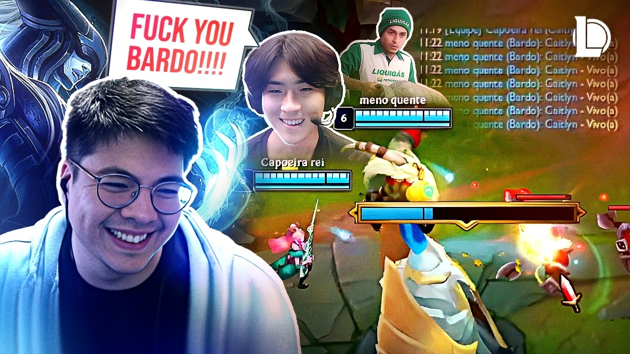 TIVE QUE JOGAR MID e o BULL SURTOU com a GAMEPLAY do MUCALOL SUPORTE KKKKKKKKK | League of Legends