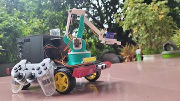 Robot Tay Gắp Tự Chế Điều Khiển Bằng Tay Cầm PS2 | Xe Arduino Thông Minh | TK TECH